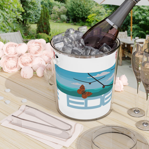 Charley Harper The Monarch Acrylic Ice Bucket with Tongs