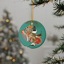 CAM Charley Harper  Backyard Birds CERAMIC ORNAMENT-3