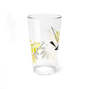 Blackburnian Warbler Charley Harper Pint Glass, 16oz-3