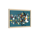 Charley Harper Mystery Of The Missing Migrants Framed Giclee On Canvas Wall  Art-66