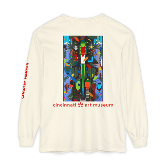 CAM Unisex Garment-dyed Long Sleeve T-Shirt