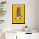Tall Tail Charley Harper  Framed Giclee on Stretched Canvas Wall Art Southwest Mid-Century Modern Art-27
