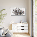 His Eyes Are On The Sparrow Charley Harper Framed Giclee Print Stretched on Canvas-42