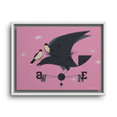 Eastern Kingbird Charley Harper Giclee on Matte Stretched Canvas-18