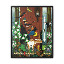 Charley Harper Sierra Range—National Park Service Commission 1990 Framed Giclee Wrapped Canvas Wall Art-4
