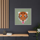 Cool Carnivore Charley Harper Giclee Framed Stretched On Canvas Print-134