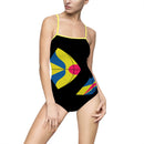 Charley Harper Modern Kite Fish Women's One-piece Swimsuit-3