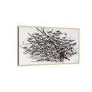 His Eyes Are On The Sparrow Charley Harper Framed Giclee Print Stretched on Canvas-62