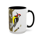Yellow-Bellied Sapsucker Charley Harper Art Studio Classic Accent Mug 15oz-4