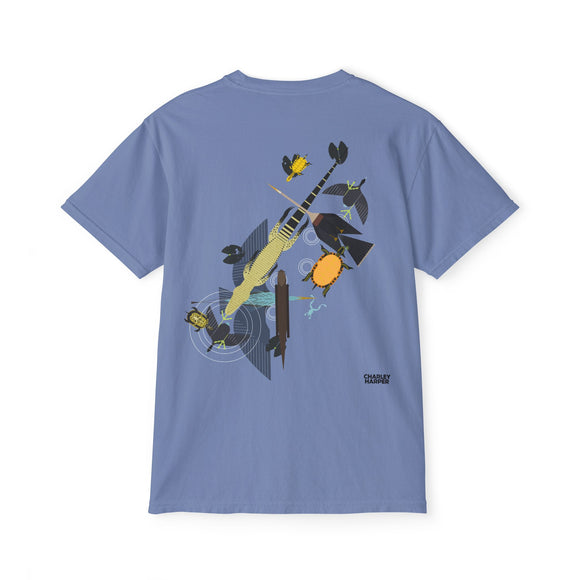 Everglades badge 4 Unisex Garment-Dyed Pocket T-Shirt