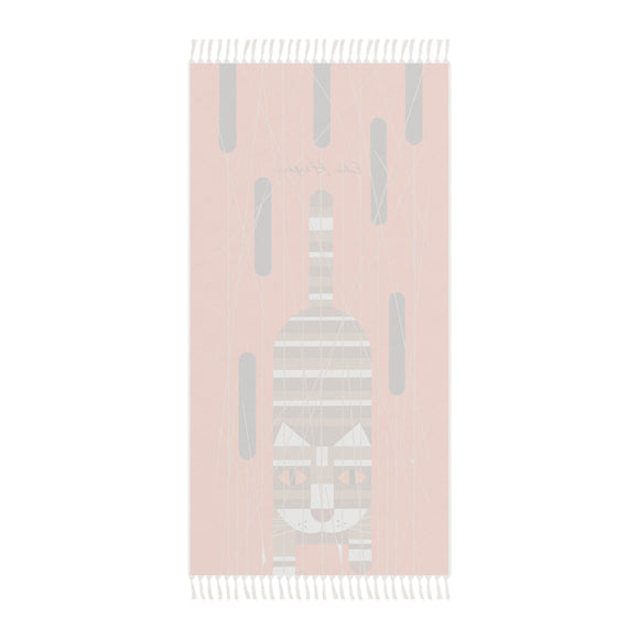 Edie Harper Cat with Nine Tail Design Boho Beach Blanket