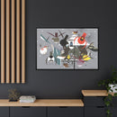 Winter Charley Harper Framed Giclee Print Stretched On Canvas-25