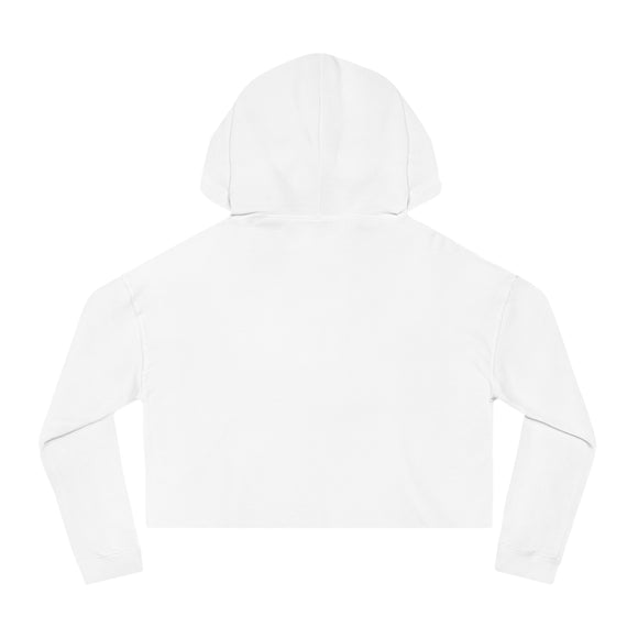 Edie Harper Kitten ’n Knittin’ Cropped Hoodie Hooded Sweatshirt