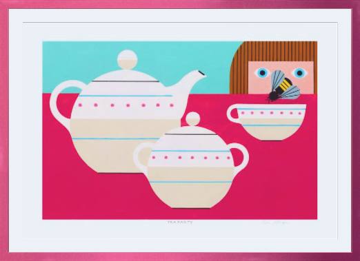 Tea Party Edie Harper Giclee Museum Quality Reproduction from Harper Original Archival Art