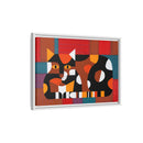 Edie Harper Crazy Cat Crazy Quilt Framed Giclee On Stretched Canvas Print-46