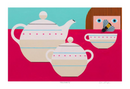 Tea Party Edie Harper Giclee Museum Quality Reproduction from Harper Original Archival Art-1