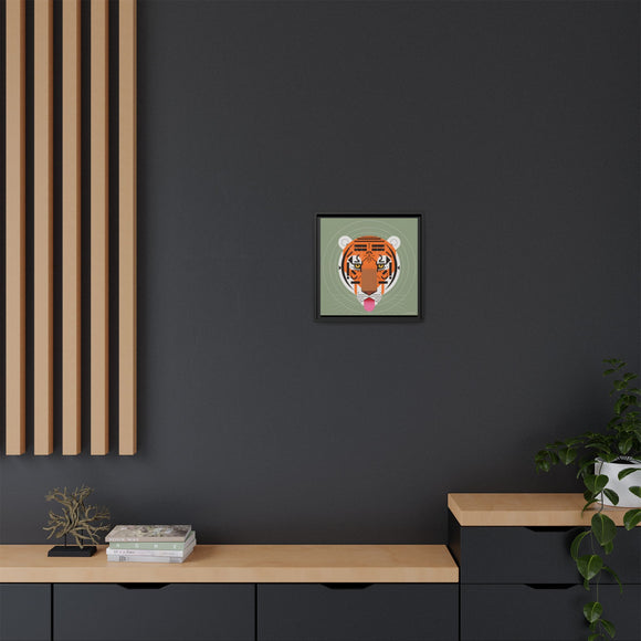 Cool Carnivore Charley Harper Giclee Framed Stretched On Canvas Print