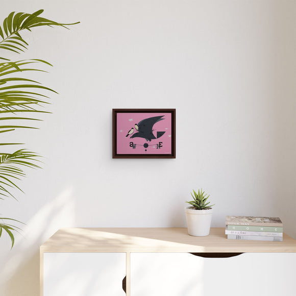 Eastern Kingbird Charley Harper Giclee on Matte Stretched Canvas