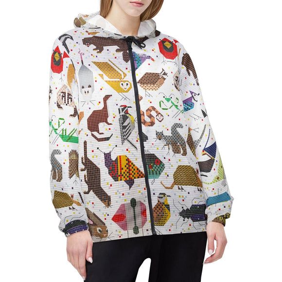 Charley Harper Space For All Species V1 Windbreaker