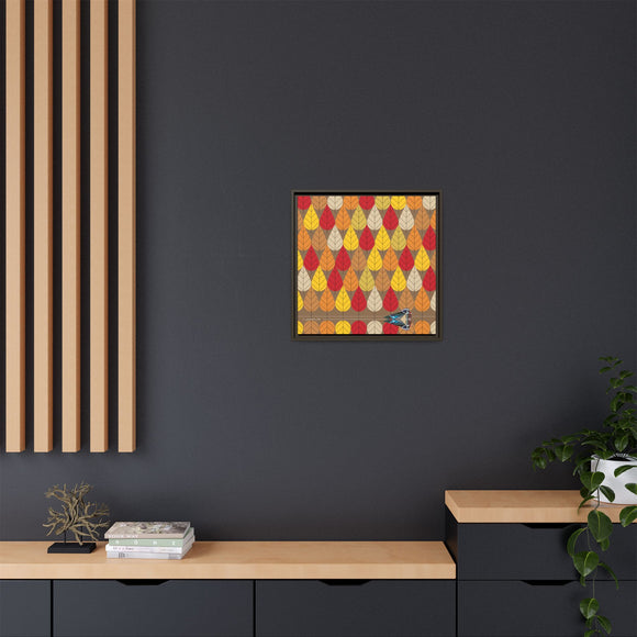 Octoberama Charley Harper Framed Giclee Print Stretched On Canvas