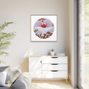 B-r-r-r-r-rdbath Charley Harper Framed Giclee Print on Stretched Canvas-131