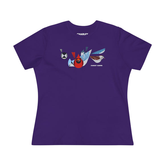 Bird Feeder's Charley Harper Women's Cotton Tee