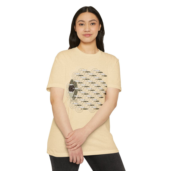 Charley Harper Skipping School Unisex CVC Jersey T-shirt