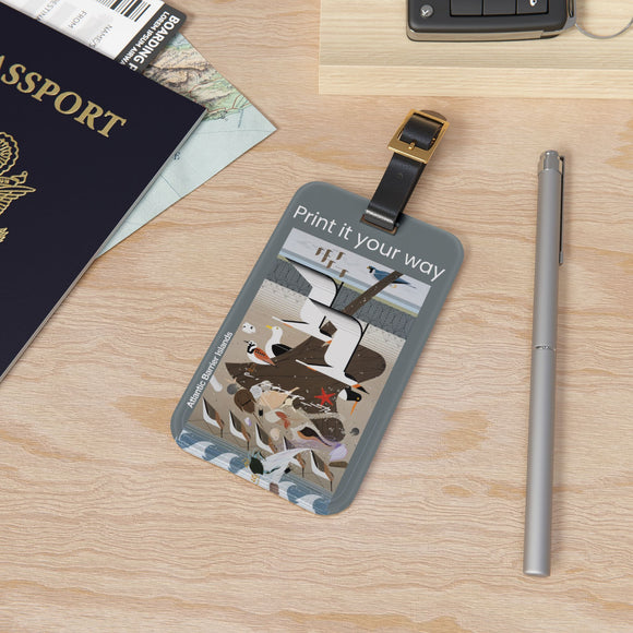 Charley Harper Atlantic Barrier Islands National Park Luggage Tag (1985)