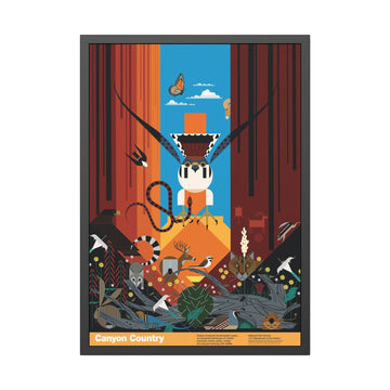 Canyon Country Charley Harper for the NPS Pinewood Frame