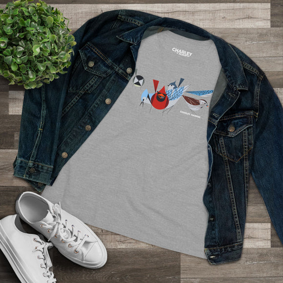 Bird Feeder's Charley Harper Women's Cotton Tee