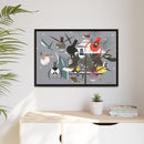 Winter Charley Harper Framed Giclee Print Stretched On Canvas-33
