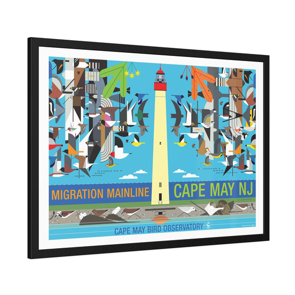 Cape May (Migration Mainline) Charley Harper Framed Poster