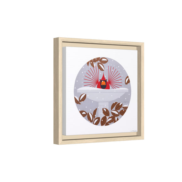 B-r-r-r-r-rdbath Charley Harper Framed Giclee Print on Stretched Canvas