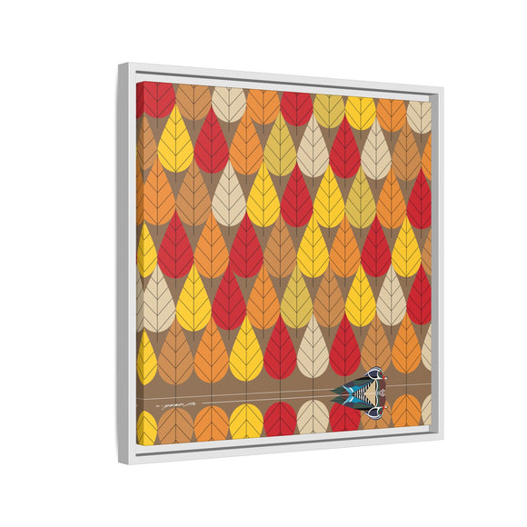 Octoberama Charley Harper Framed Giclee Print Stretched On Canvas