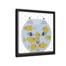 Fishful Thinking Edie Harper Framed Giclee Print on Stretched Canvas-77
