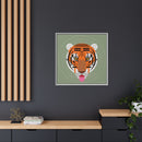 Cool Carnivore Charley Harper Giclee Framed Stretched On Canvas Print-71