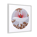 B-r-r-r-r-rdbath Charley Harper Framed Giclee Print on Stretched Canvas-103