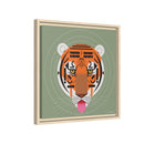 Cool Carnivore Charley Harper Giclee Framed Stretched On Canvas Print-159