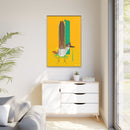 Tall Tail Charley Harper  Framed Giclee Canvas Wrapped Wall Mural Southwest Mid-Century Modern Art-43