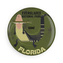 EVERGLADES Button Magnet, Round (1 & 10 pcs)-1