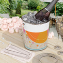 Edie Harper Sandpeeper Acrylic Ice Bucket with Tongs-6