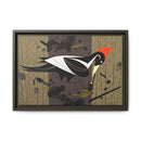 Ivory Billed Woodpecker Charley Harper Framed Giclee Print on Stretched on Canvas-11