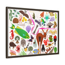 Charley Harper Florida Keys Framed Giclee On Canvas Wall Art-55