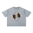 Eagles In Nuptial Flight Mineral Wash Boxy Cotton T-Shirt-3