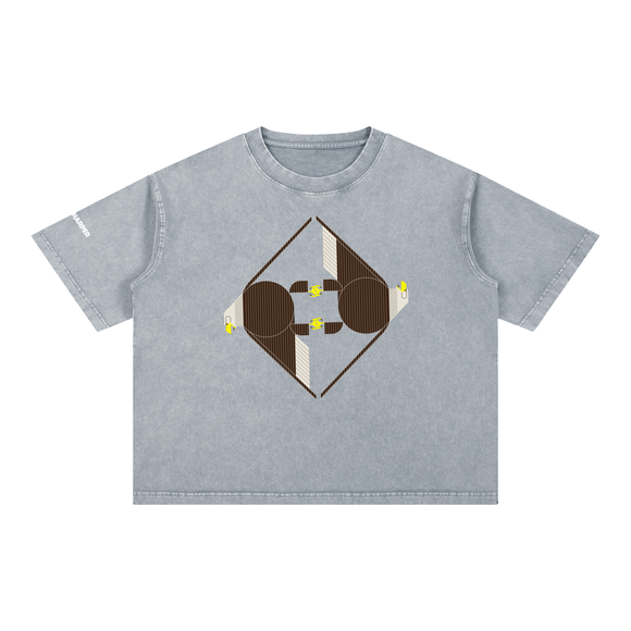 Eagles In Nuptial Flight Mineral Wash Boxy Cotton T-Shirt