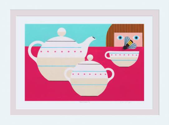 Tea Party Edie Harper Giclee Museum Quality Reproduction from Harper Original Archival Art