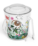 Charley Harper Wild Summer Field Ice Bucket with Tongs-3