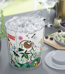 Charley Harper Wild Summer Field Ice Bucket with Tongs-6