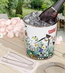 Charley Harper Wild Summer Field Ice Bucket with Tongs-4