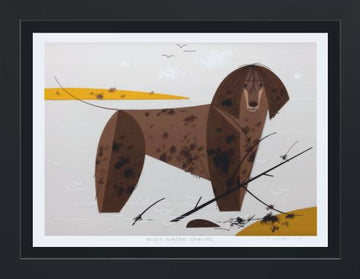 Irish Water Spaniel Museum Quality Reproduction Giclee Print Of Archival Harper Original - 0